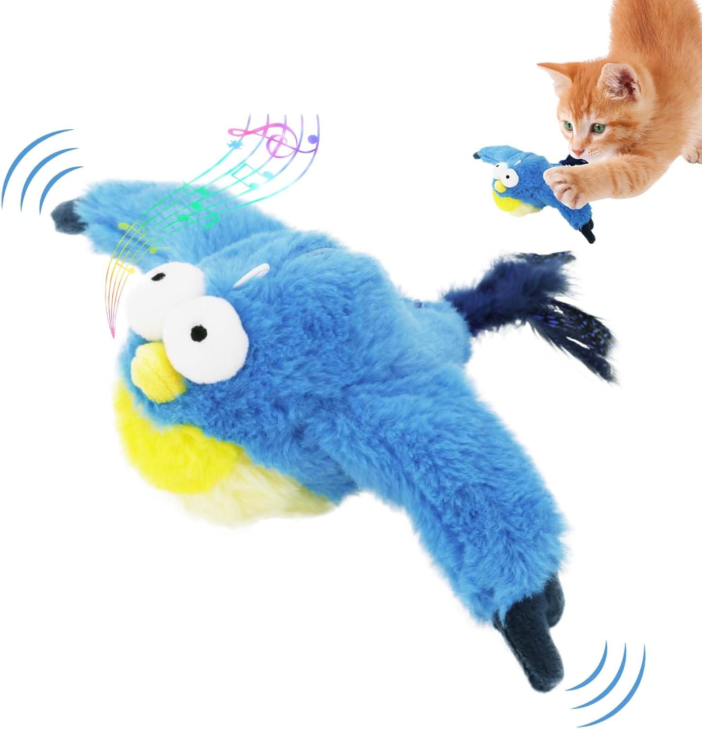 Interactive Flapping Bird Toy for Cats