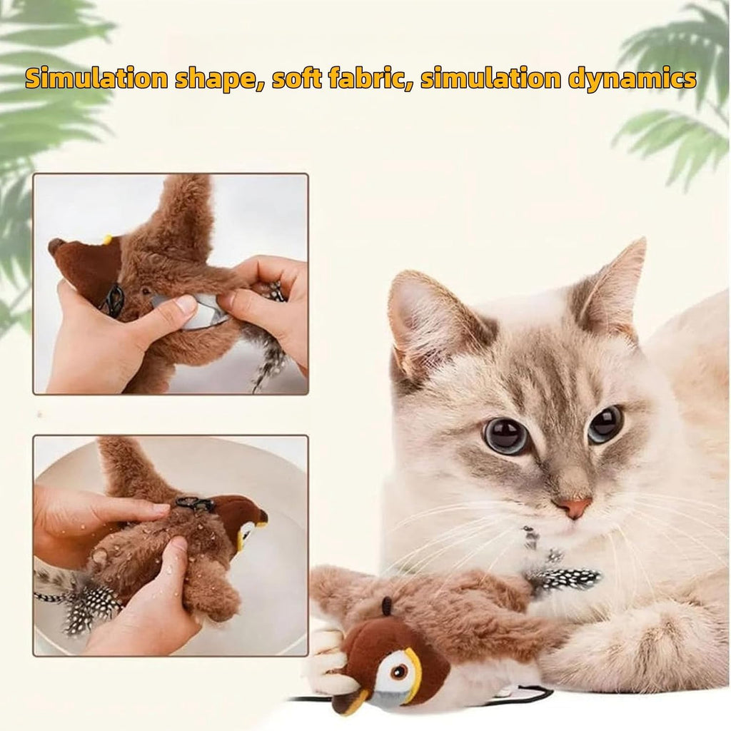 Interactive Flapping Bird Toy for Cats
